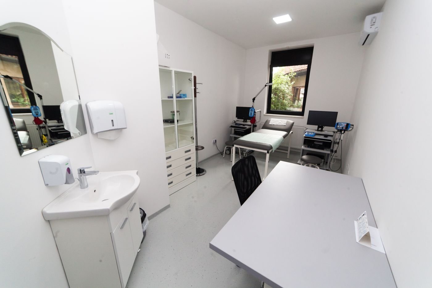 Bright clinical interior