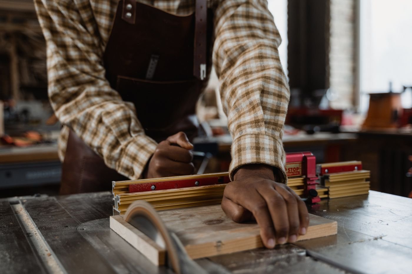Craftsperson at work